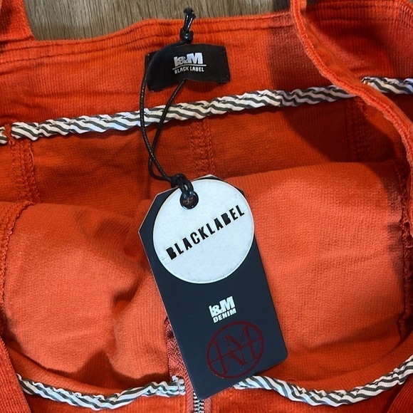 NWT BLACK LABEL ORANGE CORDUROY DRESS - Picture 5 of 7